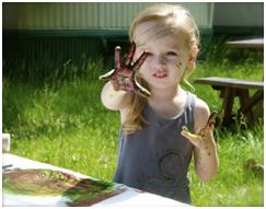 Messy Play Day at the Endangered Wolf Center