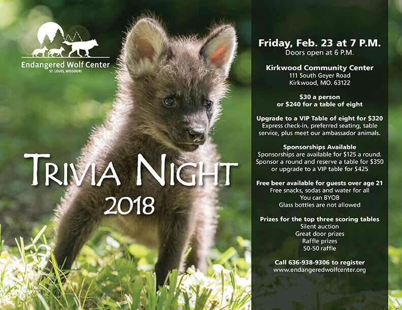 2018 Trivia Night Endangered Wolf Center