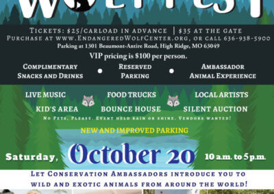 Make Plans for Wolf Fest Oct 20th