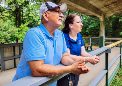 Cherokee Nation films at the EWC for red wolf documentary